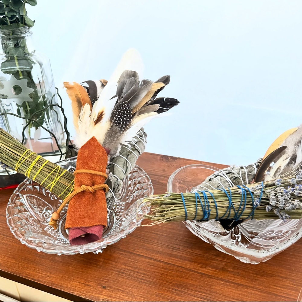 Custom Made Feather Fan for Smoke Cleansing